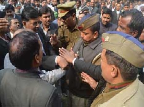 Lawyers fighting over police