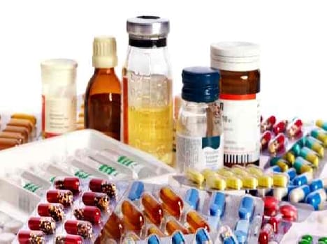 Medications were scattered on the floor
