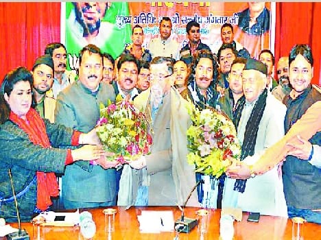 Gangwar welcome in Nainital