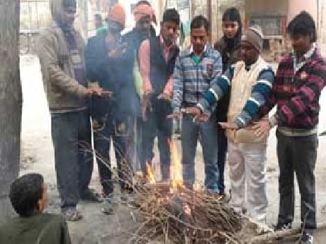 Cold wave Kanpa bone up , a death