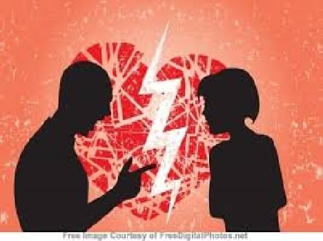 fired bomb in husband-wife conflict 