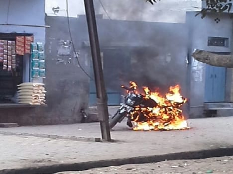 Fire put in bike