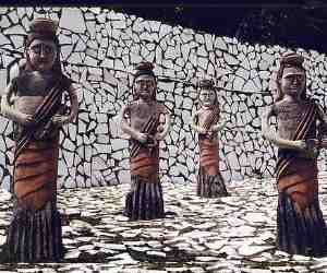 french president visit: Cleanup operations in rock garden