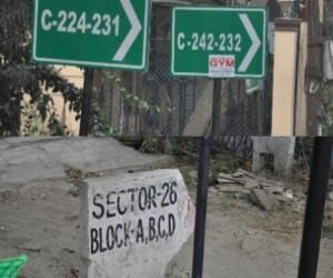 ban on iron sign board in noida