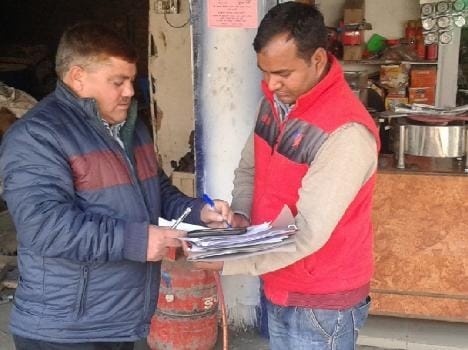 civil supply raid at shops at nagrota.