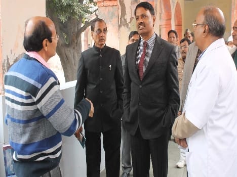 commissner visited district hospital. 