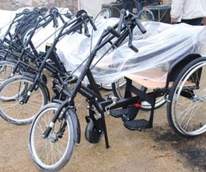 Free cycle parking in Lucknow.