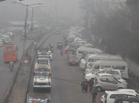foggy day in jammu