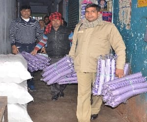 polithin grabs from four shops. 