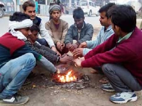Fog , cold wave grew thaw