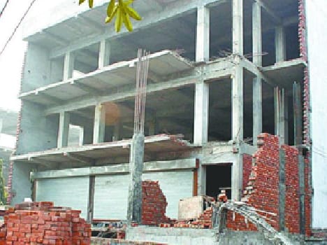 Illegal construction demolished