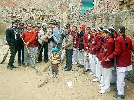 Bhudevi college Clean India campaign launched