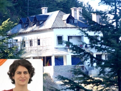 Priyanka gandhi dream house in Chharabra Shimla.