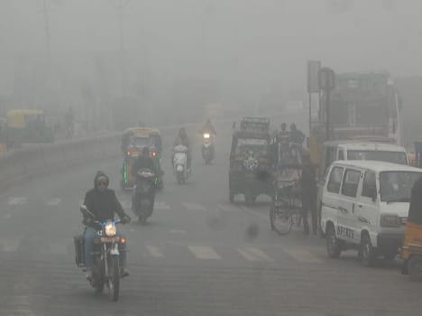 Due to the fog-bound people