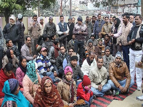 protest to the officer for not issuing the salary