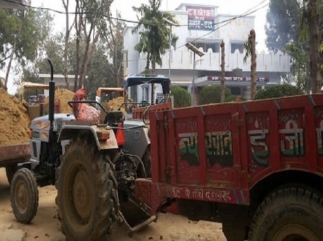 Clay mining seized five tractor and JCB