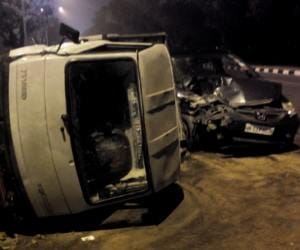 road accident near tribune chownk at chandigarh
