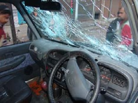 Trailed by hospital surrounded by shooters fired bullets