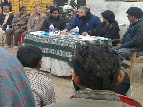 inspection of the development work under manrega scheme 