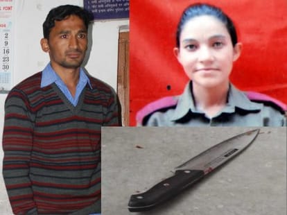 lover murdered his girlfriend, then surrender in police station.