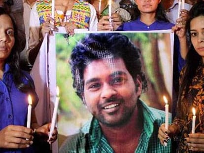 Rohit Suicide case: Rahul Protest With Student Hyderabad.