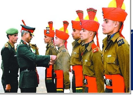 Jat Regimental the swearing in ceremony, parade
