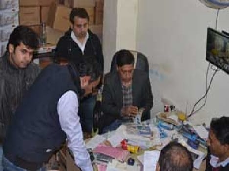 Warehouse raid , seized 50 million pens