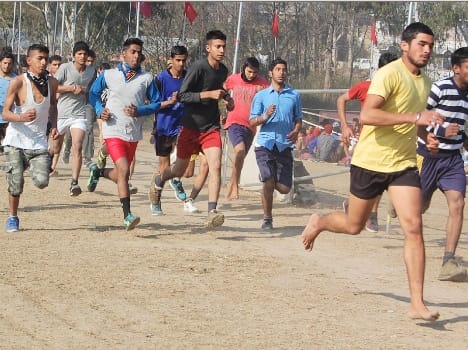 Army Recruitment Rally in Hamirpur.