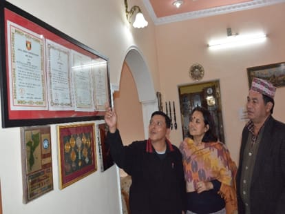 dehradun major deep pradhan honored by PM modi.