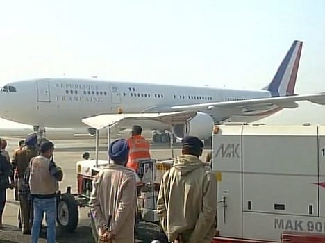 france President Francois hollande reached india