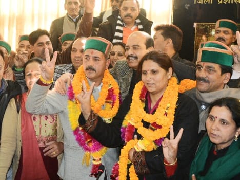 congress won zila parishad chairman and vice chairman election.