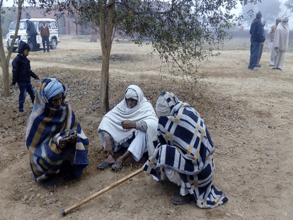 Stones and firing for the panchayat polls.