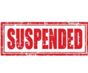 supervisor caught with bribe, suspend.