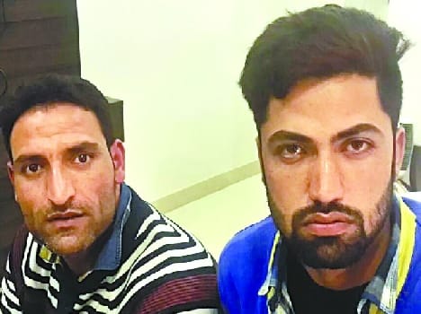 The hotel caught two Kashmiri