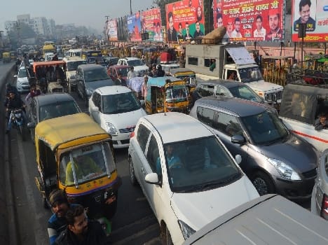 The highway was caused to adhere to the rules khaki jam