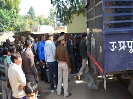 Two prisoners escaped from prison by breaking the latch of the van