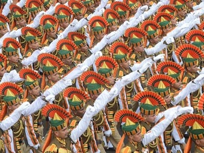 India celebrating it's 67th repubic day, security tighten