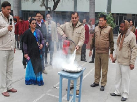 Taught how to extinguish fires
