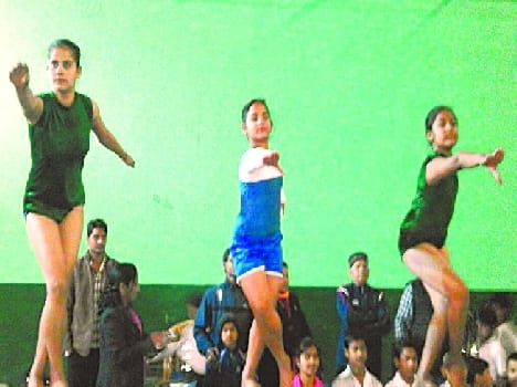 Bharti sports gymnastics competition on the part of district