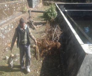 22 monkeys found dead in water supply tank.