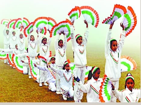 The unfurling of tricolor remember the immortal martyr