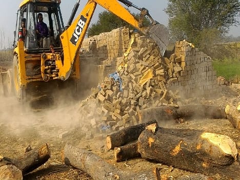 Brick kilns Grji JCB