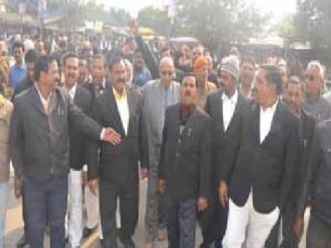 advocates march out