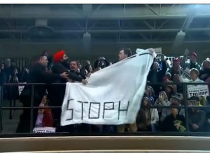 sikh protester of donald trump