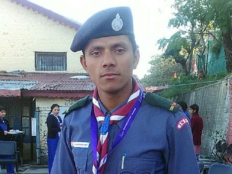 scouts and guide Biju repesent india in Dubai.