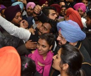 captain amarinder program at panjab university campus