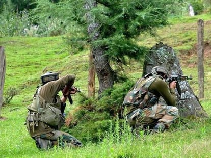 Two militants were killed