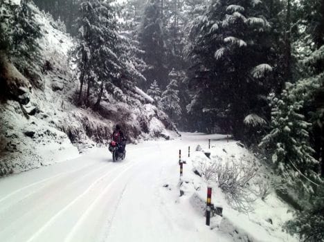 snowfall creates problem