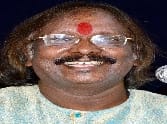 Prasanna on flute Mast and listener Jume