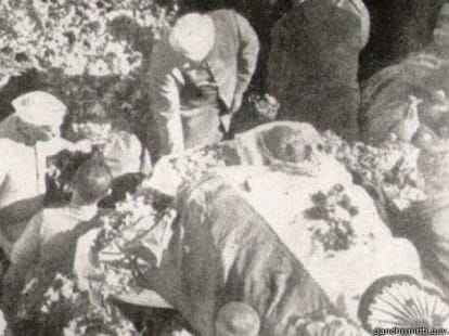 Mahatma Gandhi last day.
